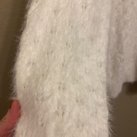Jodifl White Cardigan Size Medium NWT - Picture 4 of 11